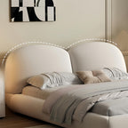 Maple Home Upholstered Bed Frame ¨C Custom Sizes & Colors, Vertical Stripes, UAE-Made