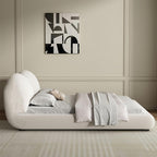 Maple Home Upholstered Bed Frame ¨C Custom Sizes & Colors, Vertical Stripes, UAE-Made