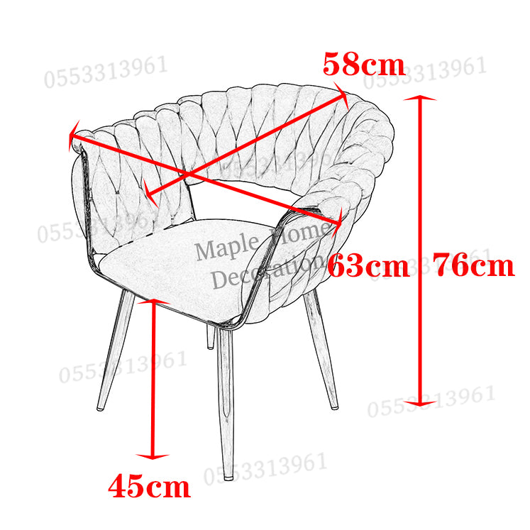 Dining Chairs Velvet Cushion Seat Chair Stainless Steel Golden Legs Dining Room Chair