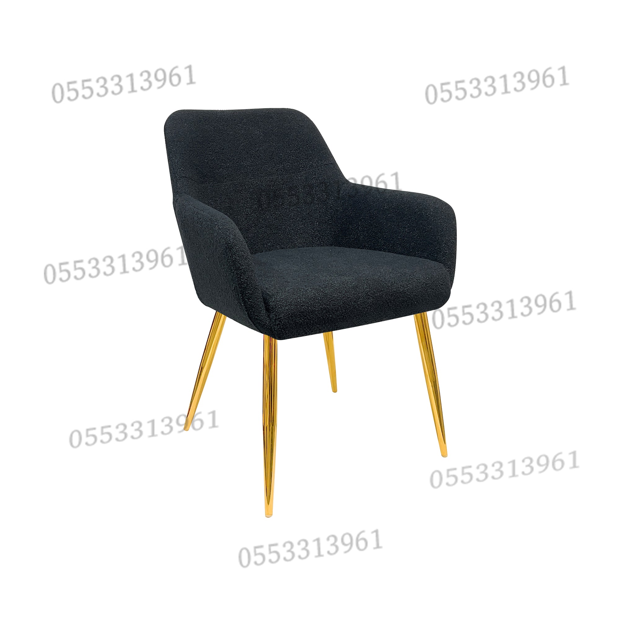 Dining Chairs Velvet Cushion Seat Chair Stainless Steel Golden Legs Dining Room Chair