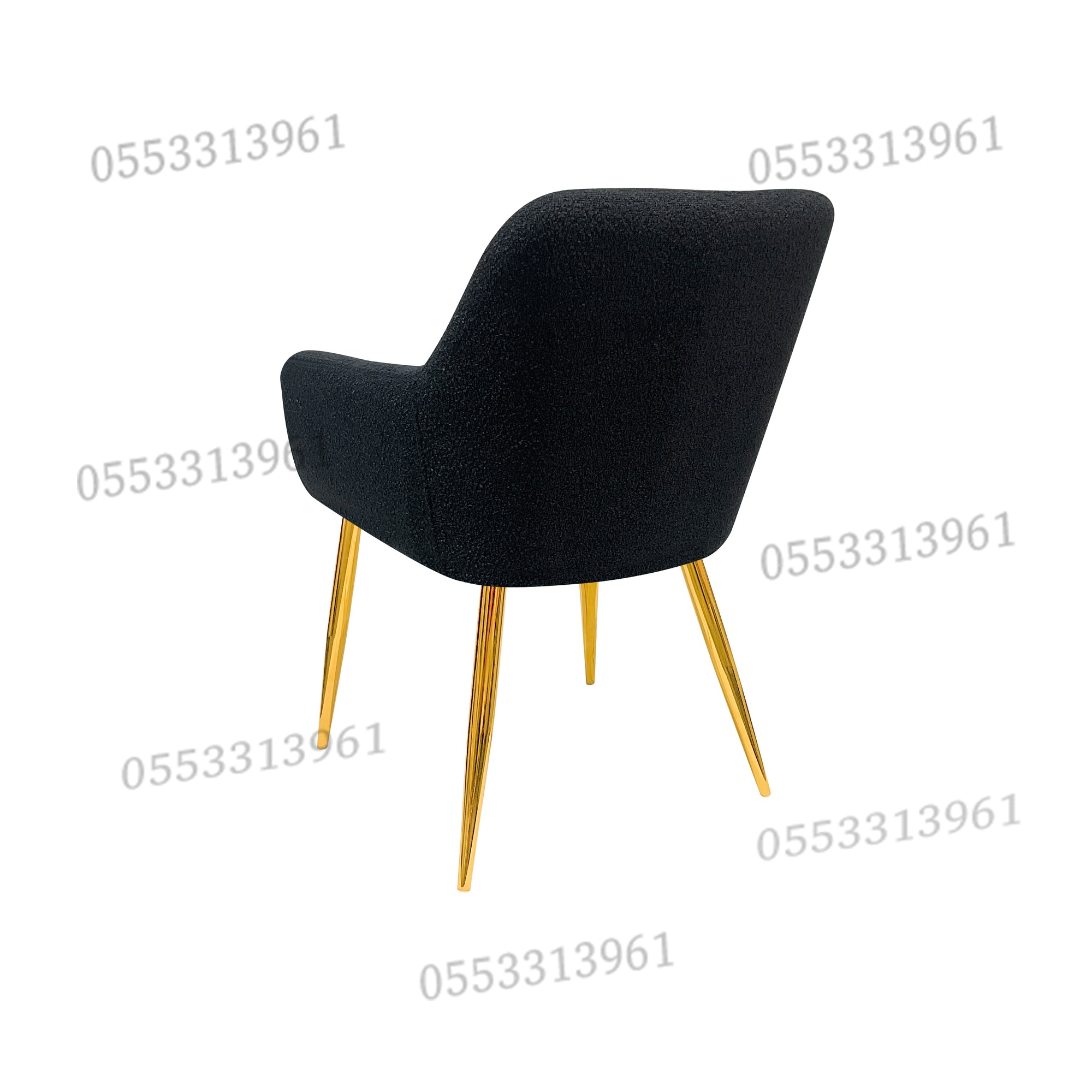 Dining Chairs Velvet Cushion Seat Chair Stainless Steel Golden Legs Dining Room Chair