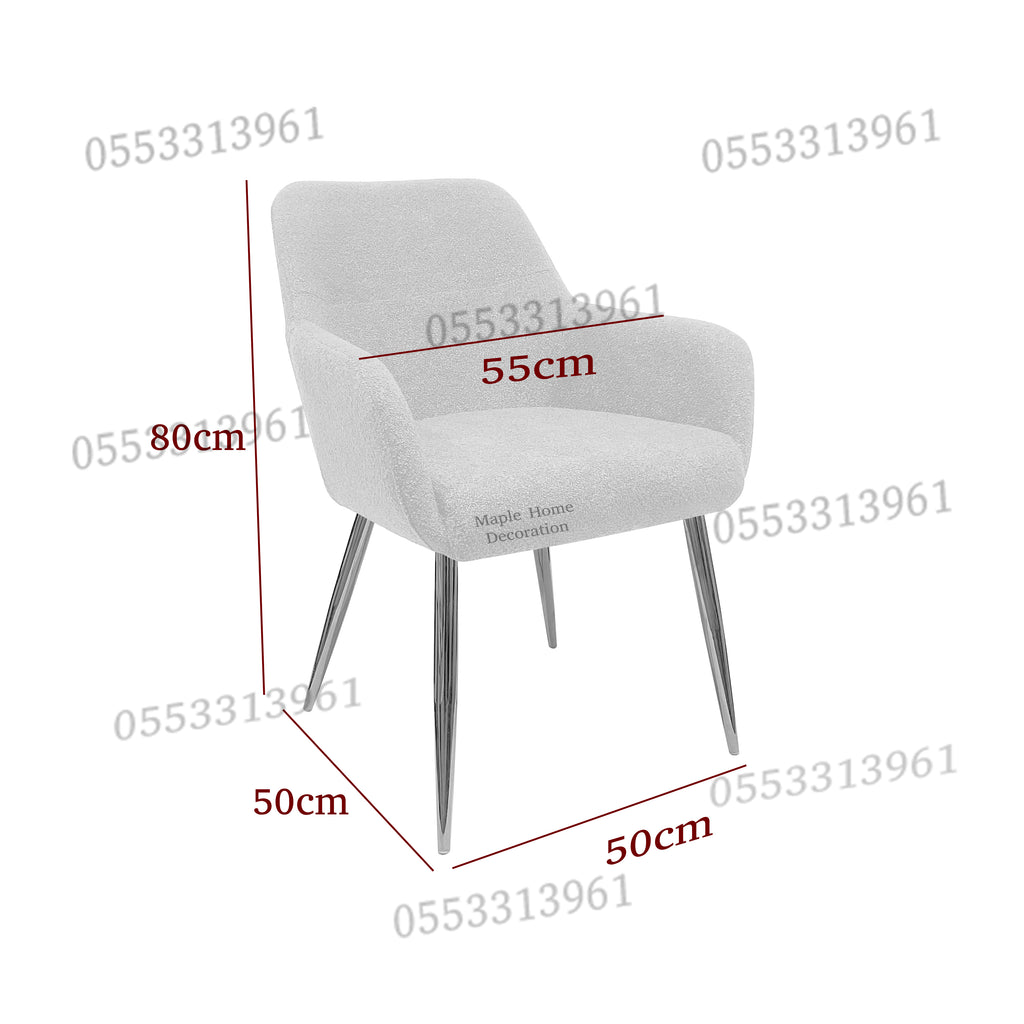Dining Chairs Velvet Cushion Seat Chair Stainless Steel Golden Legs Dining Room Chair