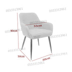 Dining Chairs Velvet Cushion Seat Chair Stainless Steel Golden Legs Dining Room Chair