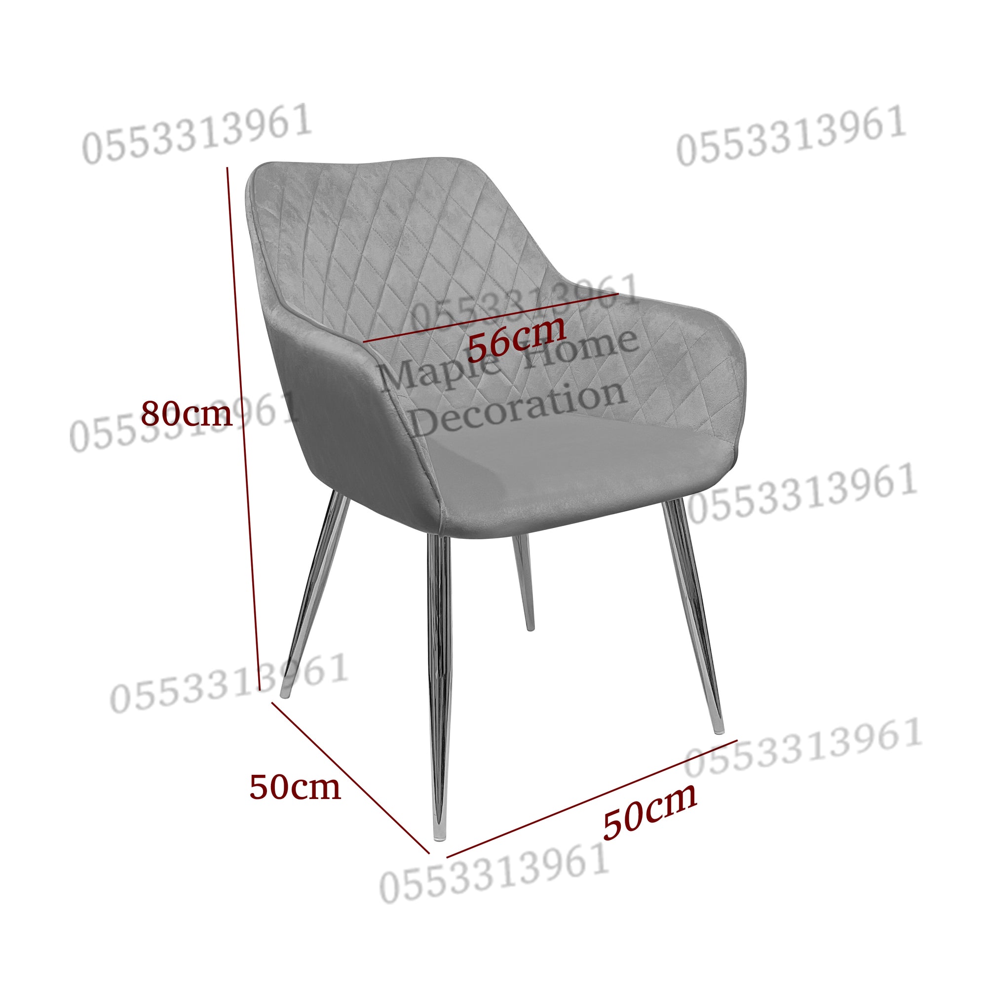 Dining Chairs Velvet Cushion Seat Chair Stainless Steel Golden Legs Dining Room Chair