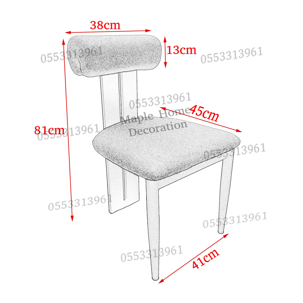 Dining Chairs Velvet Cushion Seat Chair Stainless Steel Golden Legs Dining Room Chair