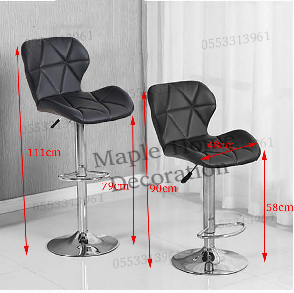 Adjustable Height Swivel Bar Stool Rotation, Stylish & Versatile Seating