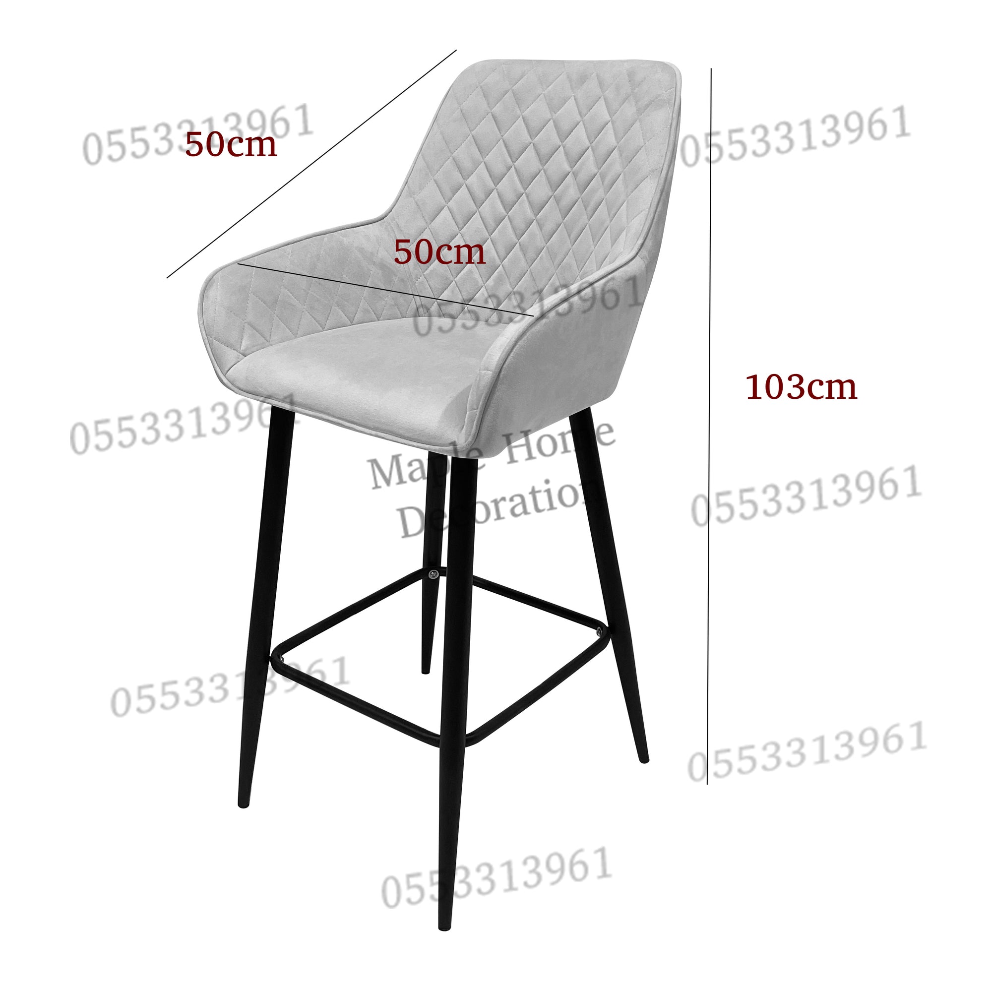 High Bar Stool 75cm Legs Stable Stylish Seating