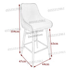High Bar Stool 75cm Legs Stable Stylish Seating