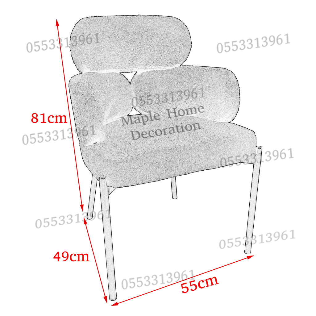 Dining Chairs Velvet Cushion Seat Chair Stainless Steel Golden Legs Dining Room Chair