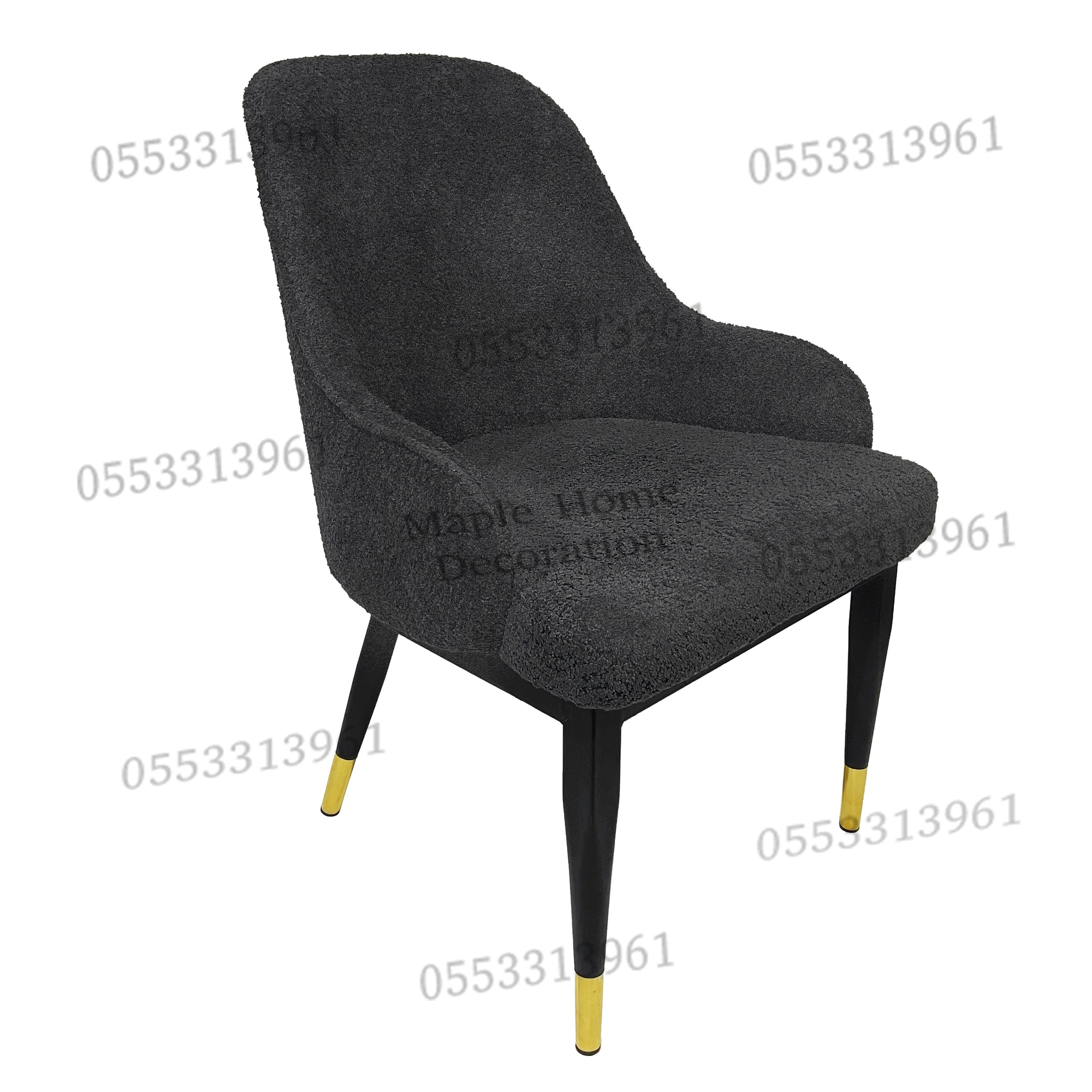 Dining Chairs Velvet Cushion Seat Chair Stainless Steel Golden Legs Dining Room Chair