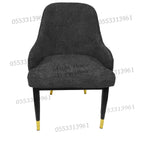 Dining Chairs Velvet Cushion Seat Chair Stainless Steel Golden Legs Dining Room Chair
