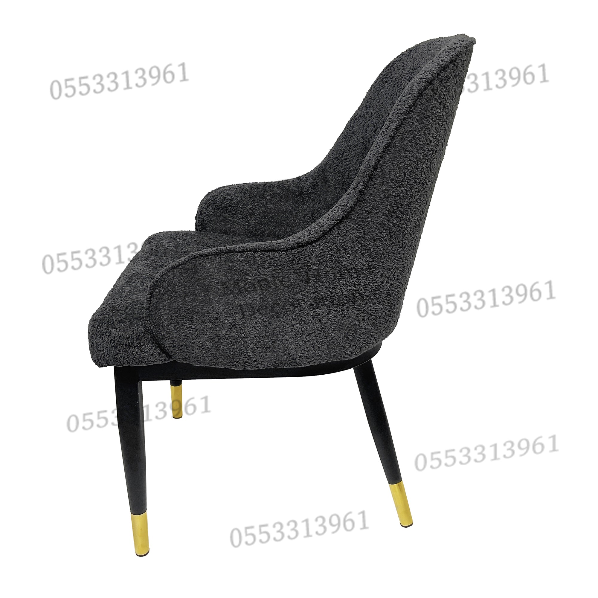 Dining Chairs Velvet Cushion Seat Chair Stainless Steel Golden Legs Dining Room Chair