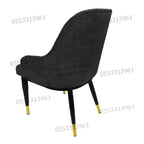 Dining Chairs Velvet Cushion Seat Chair Stainless Steel Golden Legs Dining Room Chair