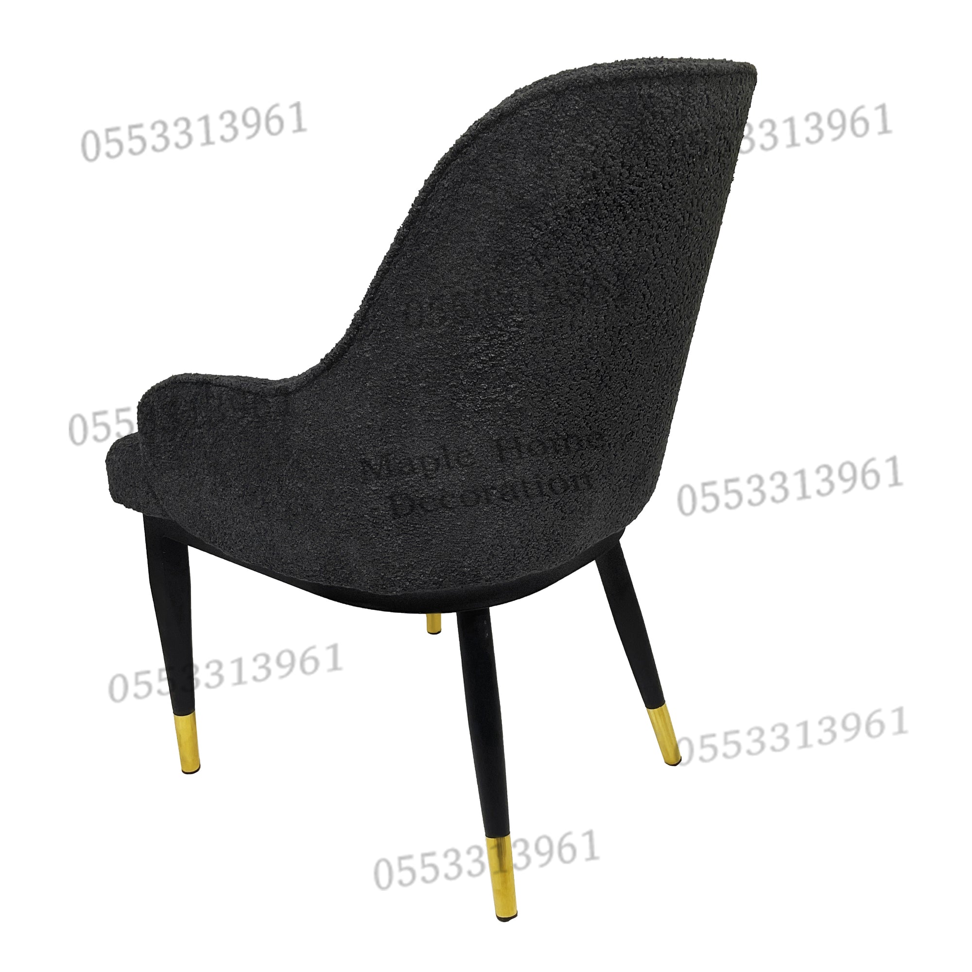 Dining Chairs Velvet Cushion Seat Chair Stainless Steel Golden Legs Dining Room Chair