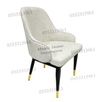 Dining Chairs Velvet Cushion Seat Chair Stainless Steel Golden Legs Dining Room Chair