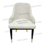 Dining Chairs Velvet Cushion Seat Chair Stainless Steel Golden Legs Dining Room Chair