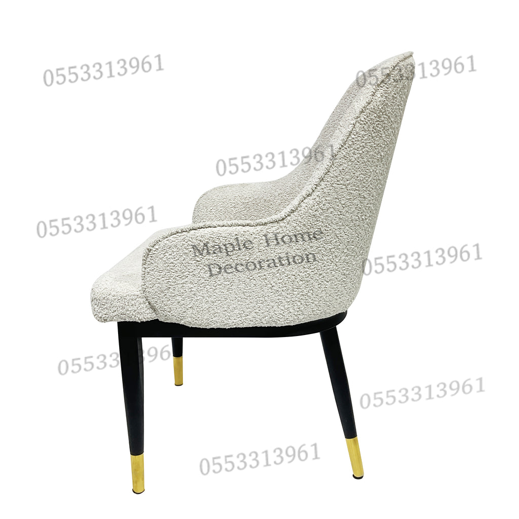 Dining Chairs Velvet Cushion Seat Chair Stainless Steel Golden Legs Dining Room Chair