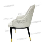 Dining Chairs Velvet Cushion Seat Chair Stainless Steel Golden Legs Dining Room Chair