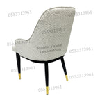 Dining Chairs Velvet Cushion Seat Chair Stainless Steel Golden Legs Dining Room Chair