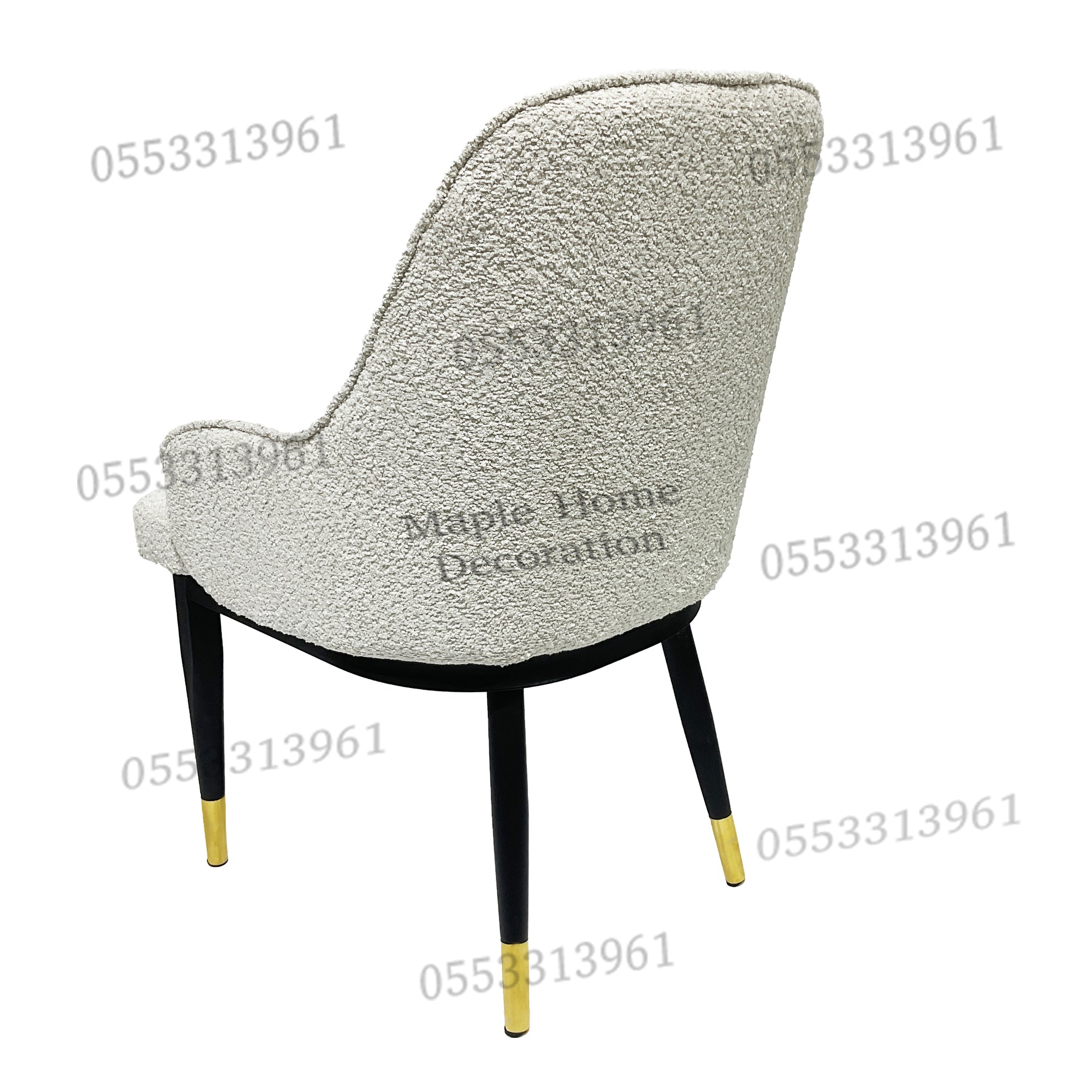 Dining Chairs Velvet Cushion Seat Chair Stainless Steel Golden Legs Dining Room Chair