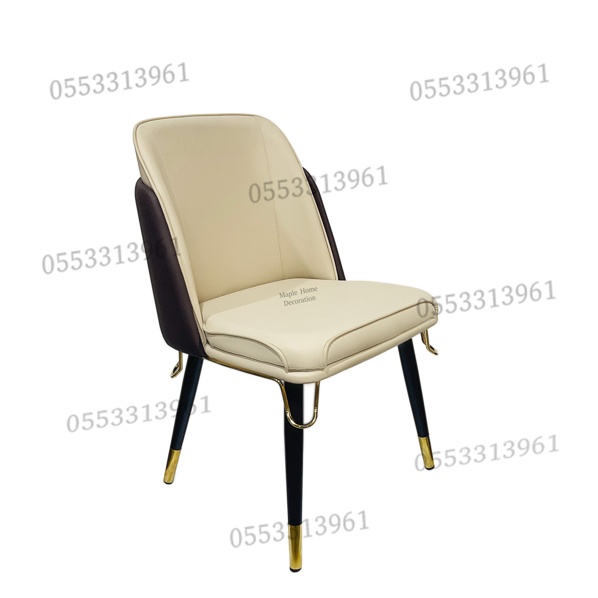 Dining Chairs Velvet Cushion Seat Chair Stainless Steel Golden Legs Dining Room Chair