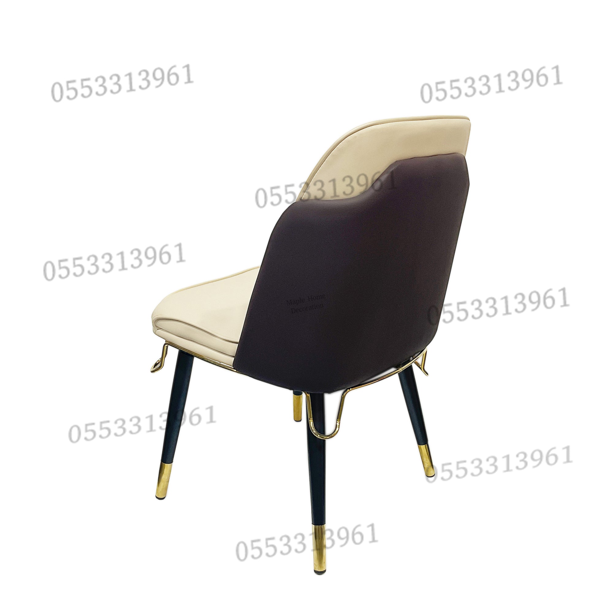 Dining Chairs Velvet Cushion Seat Chair Stainless Steel Golden Legs Dining Room Chair
