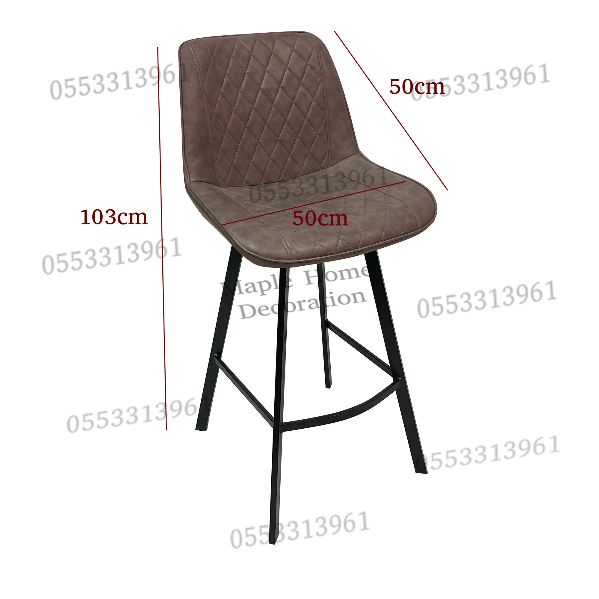 High Bar Stool 75cm Legs Stable Stylish Seating