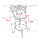 High Bar Stool 75cm Legs Stable Stylish Seating