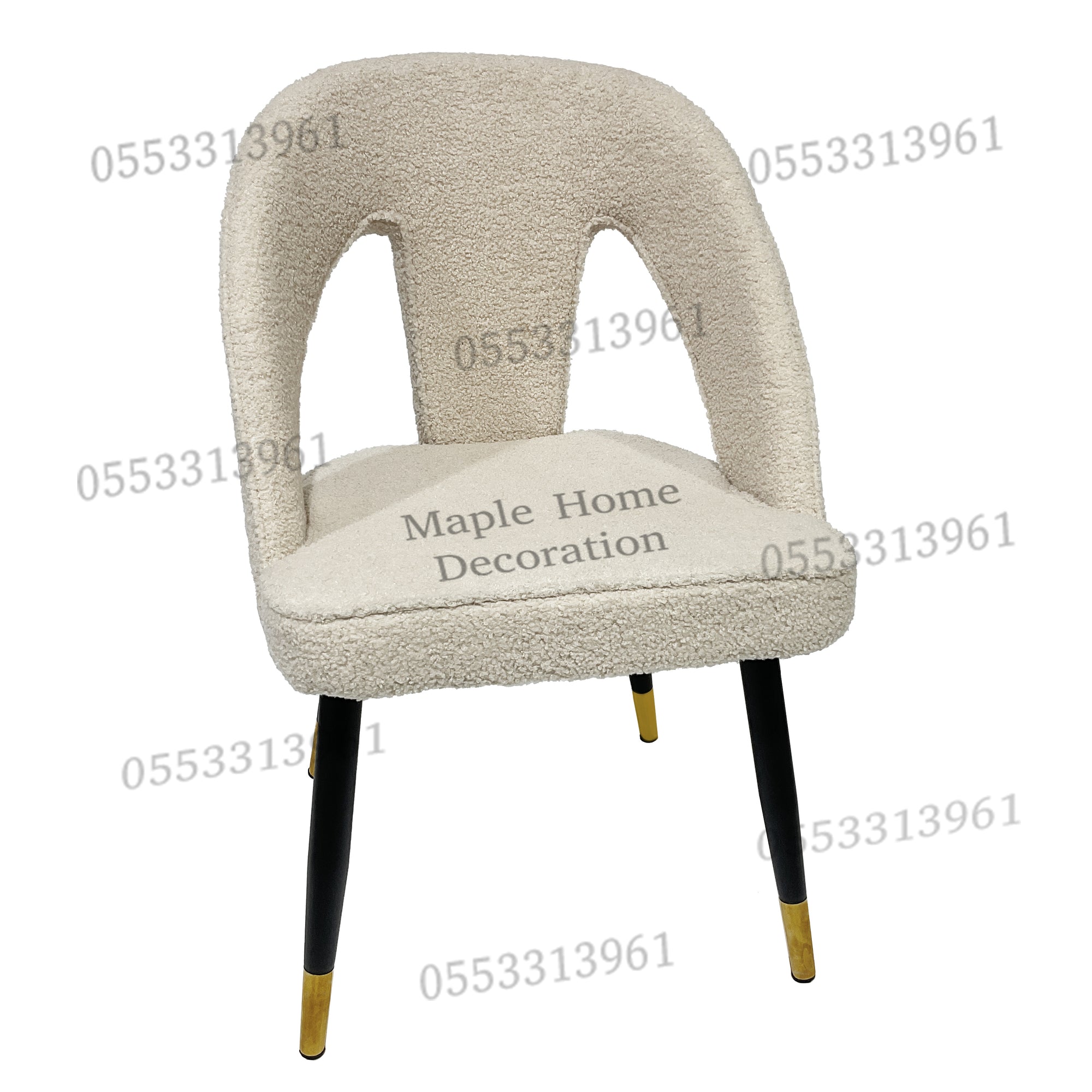 Dining Chairs Velvet Cushion Seat Chair Stainless Steel Golden Legs Dining Room Chair