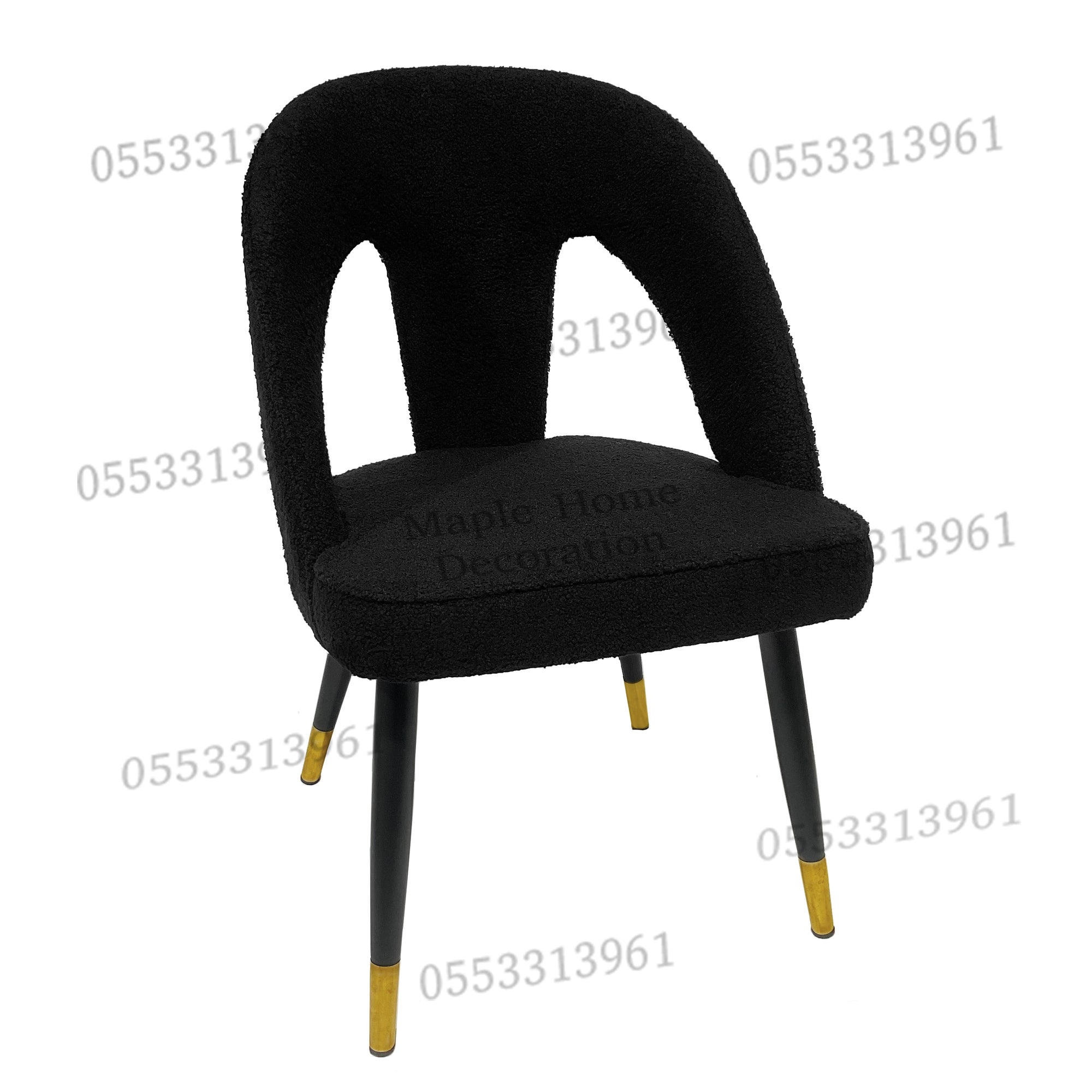 Dining Chairs Velvet Cushion Seat Chair Stainless Steel Golden Legs Dining Room Chair