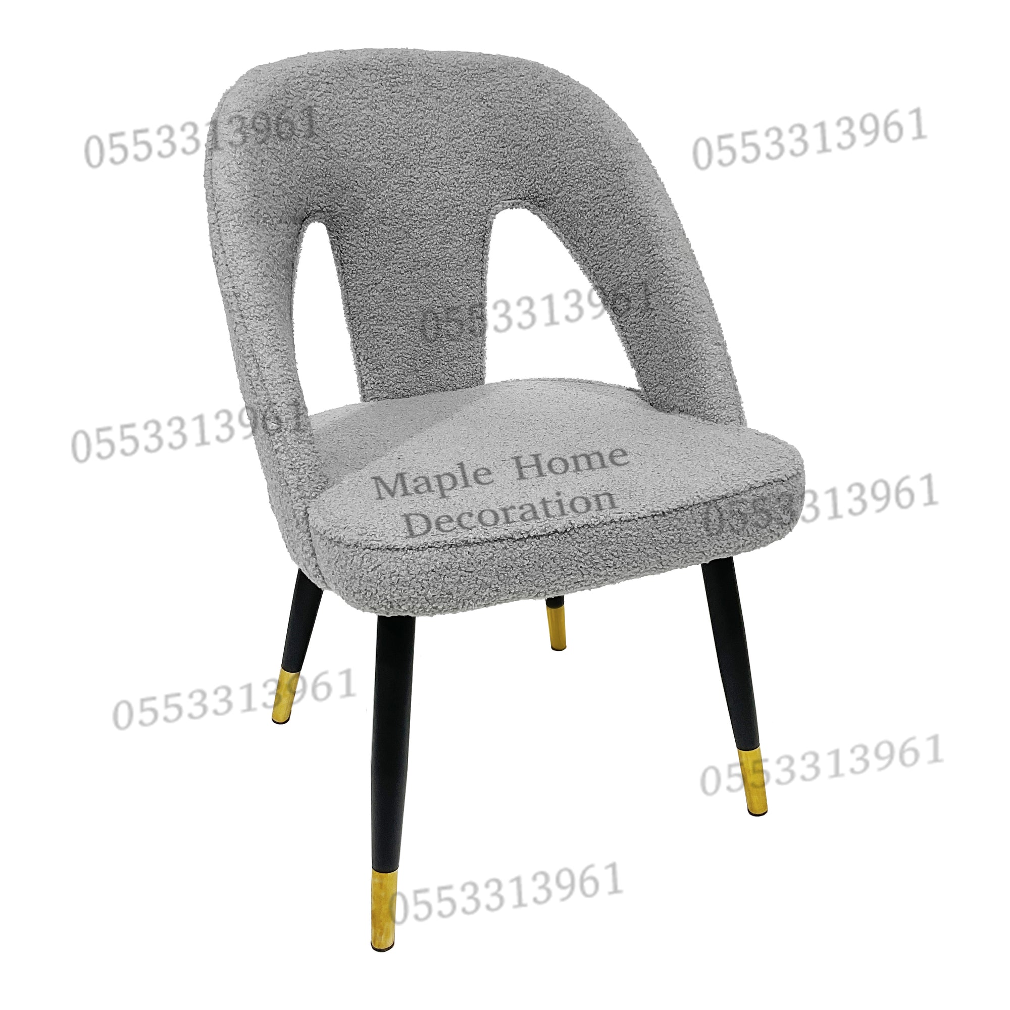 Dining Chairs Velvet Cushion Seat Chair Stainless Steel Golden Legs Dining Room Chair