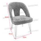 Dining Chairs Velvet Cushion Seat Chair Stainless Steel Golden Legs Dining Room Chair