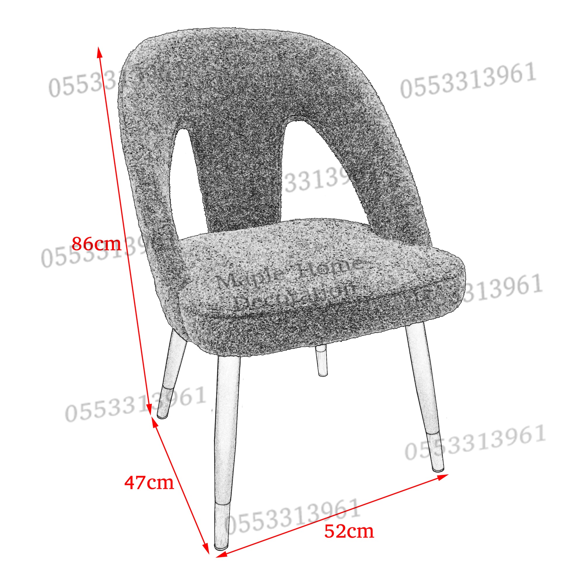 Dining Chairs Velvet Cushion Seat Chair Stainless Steel Golden Legs Dining Room Chair