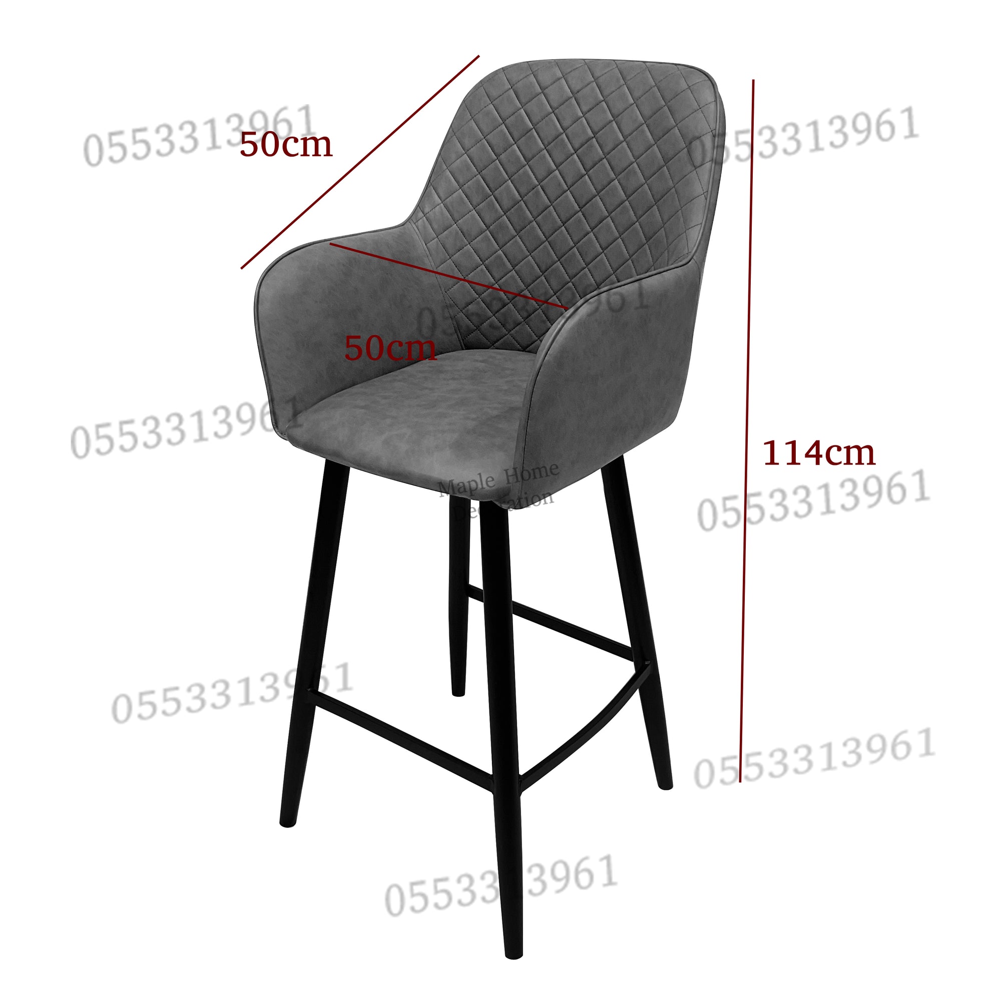 High Bar Stool 75cm Legs Stable Stylish Seating
