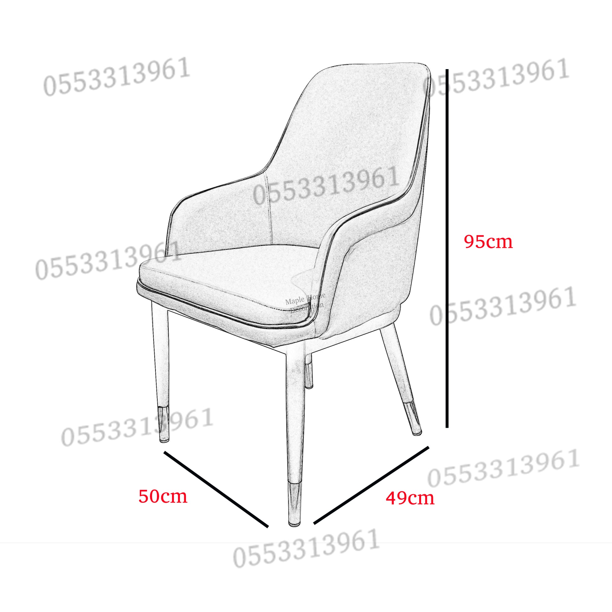 Dining Chairs Velvet Cushion Seat Chair Stainless Steel Golden Legs Dining Room Chair