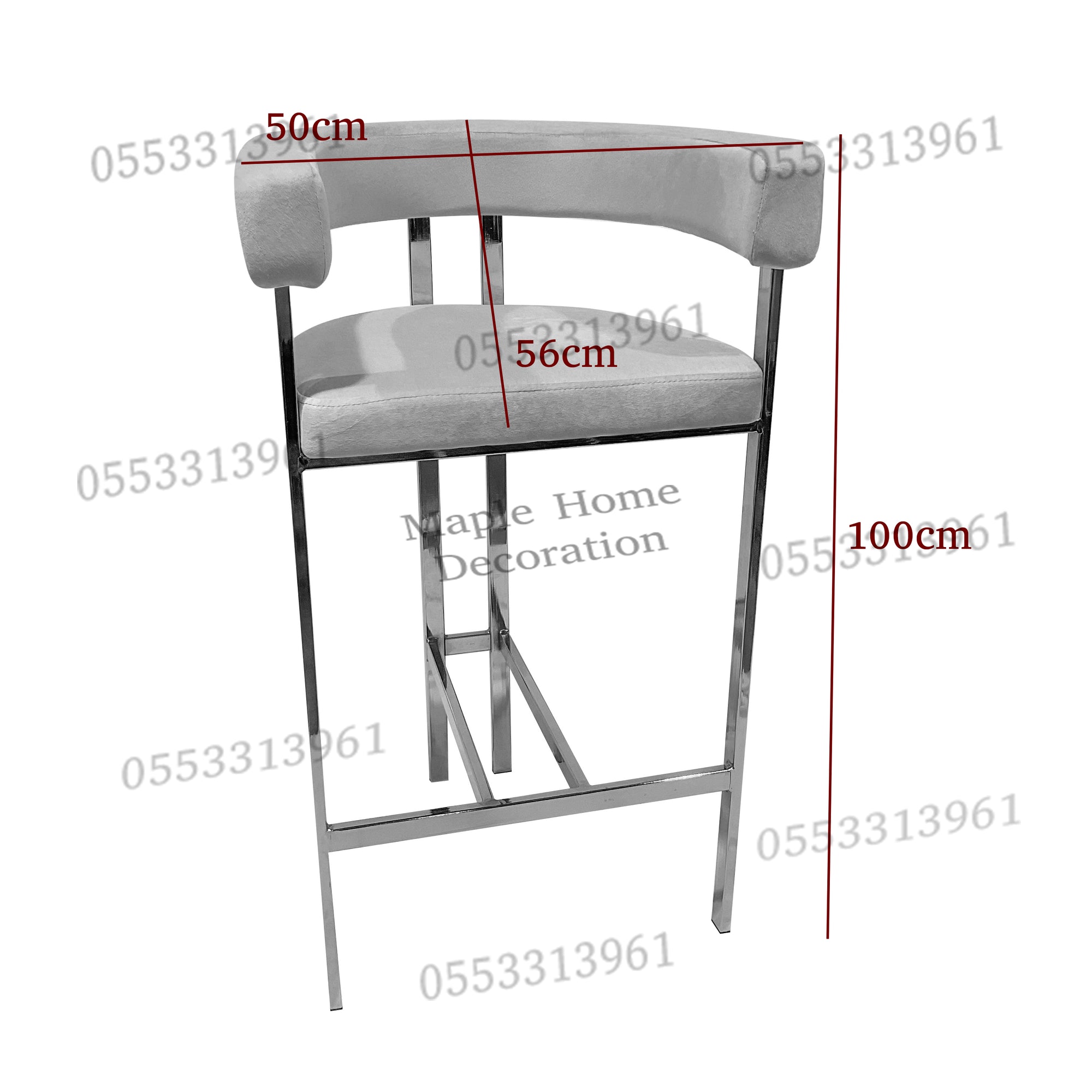 High Bar Stool 75cm Legs Stable Stylish Seating