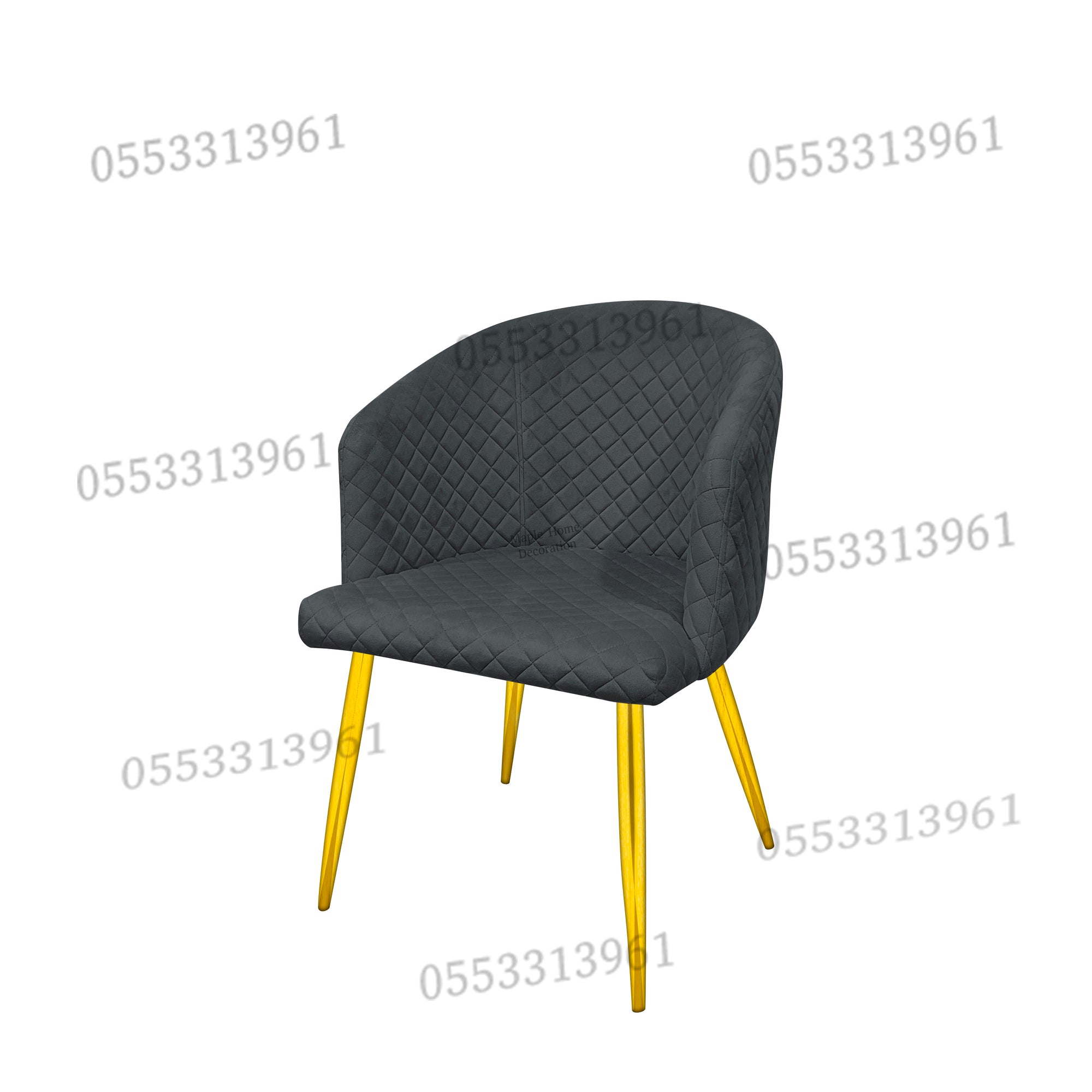 Dining Chairs Velvet Cushion Seat Chair Stainless Steel Golden Legs Dining Room Chair