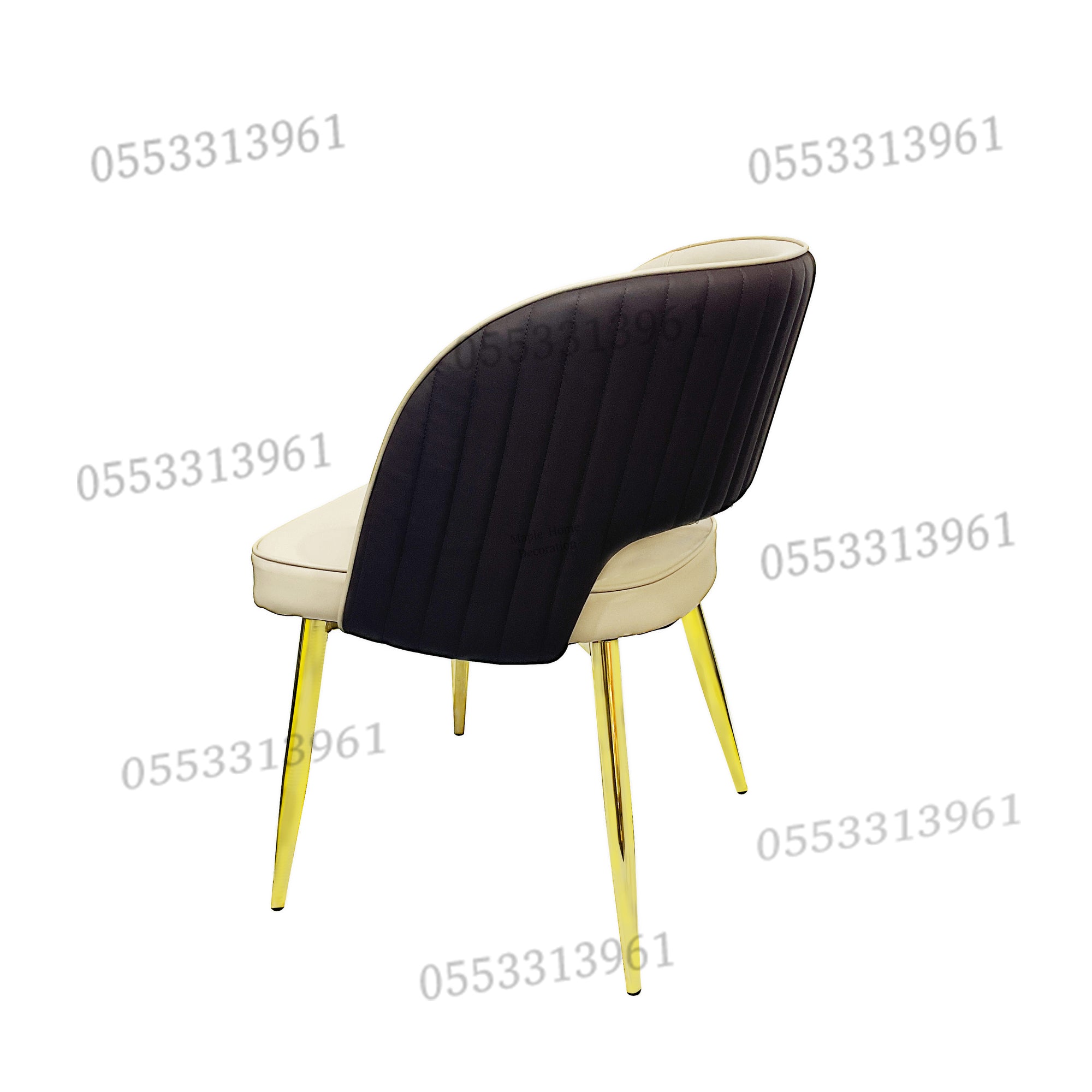 Dining Chairs Velvet Cushion Seat Chair Stainless Steel Golden Legs Dining Room Chair