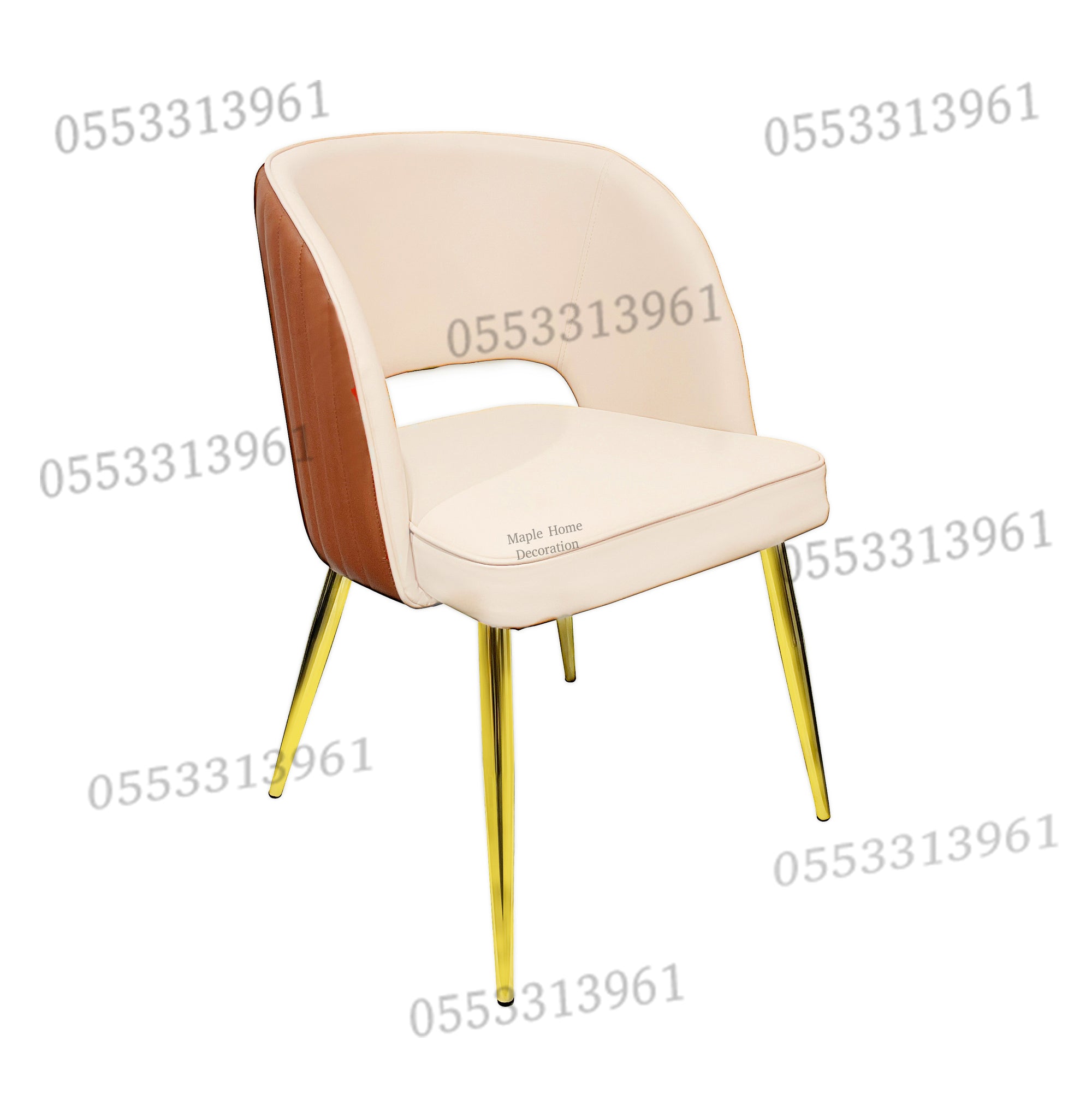 Dining Chairs Velvet Cushion Seat Chair Stainless Steel Golden Legs Dining Room Chair