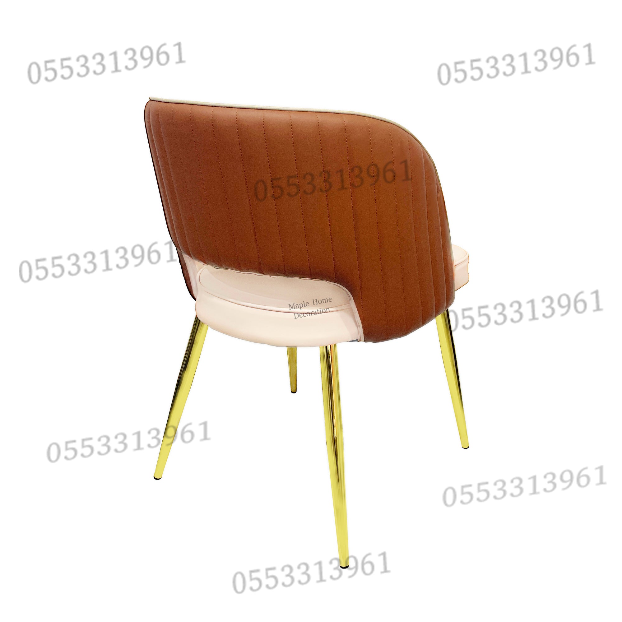 Dining Chairs Velvet Cushion Seat Chair Stainless Steel Golden Legs Dining Room Chair