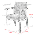 Dining Chairs Velvet Cushion Seat Restaurant Chair