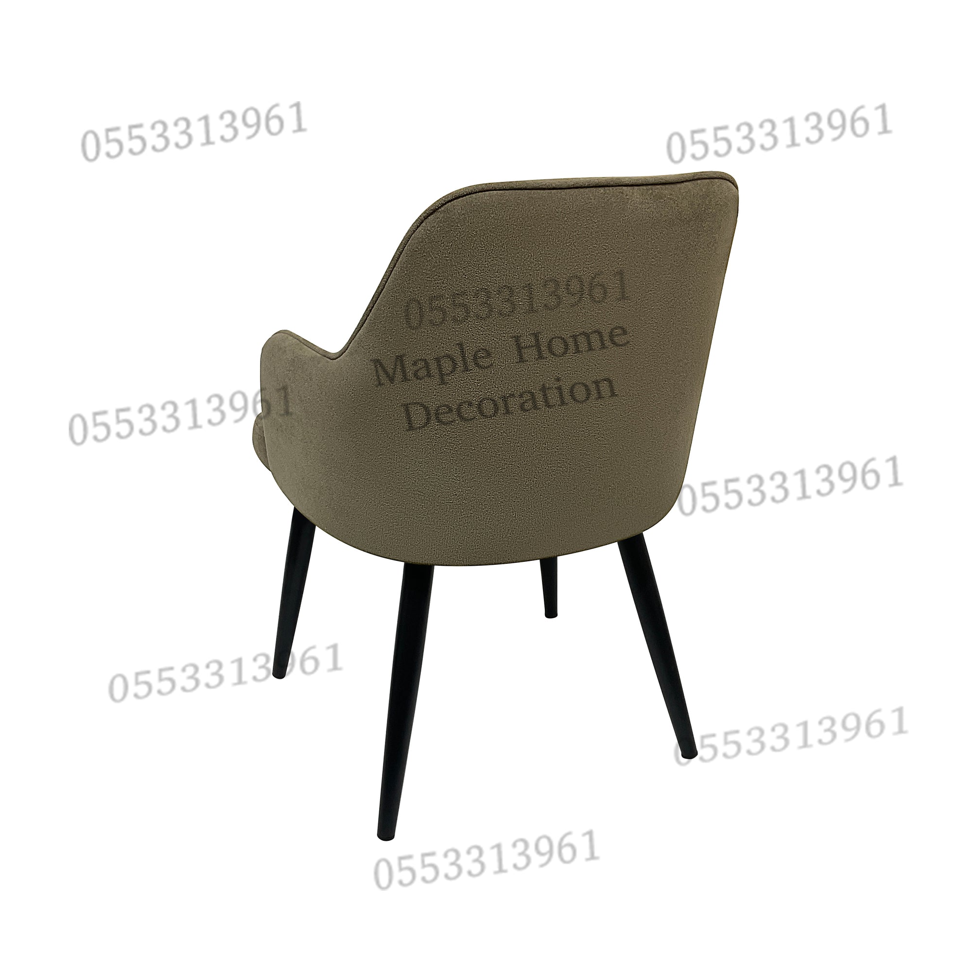Dining Chairs Velvet Cushion Seat Chair Stainless Steel Golden Legs Dining Room Chair