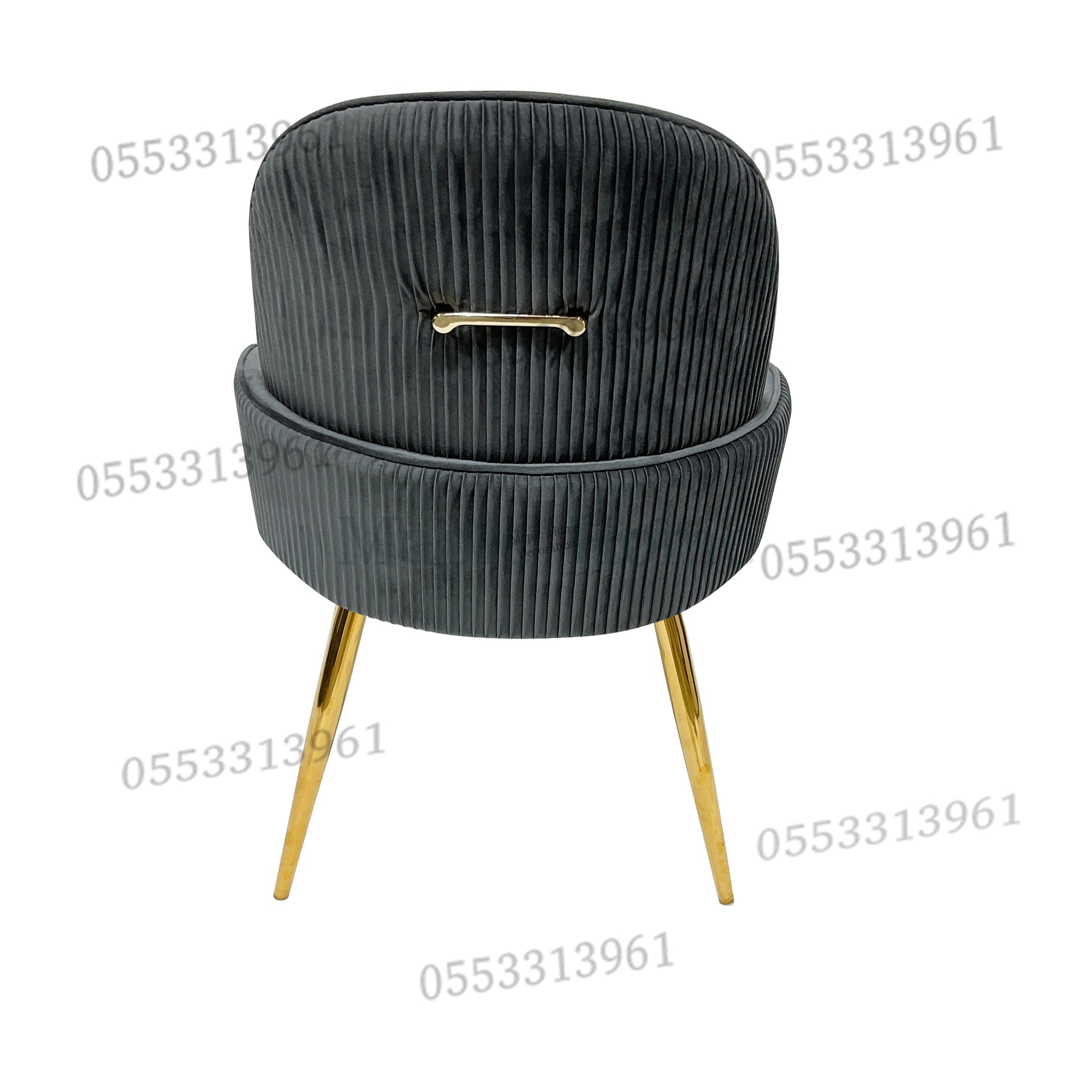 Dining Chairs Velvet Cushion Seat Chair Stainless Steel Golden Legs Dining Room Chair