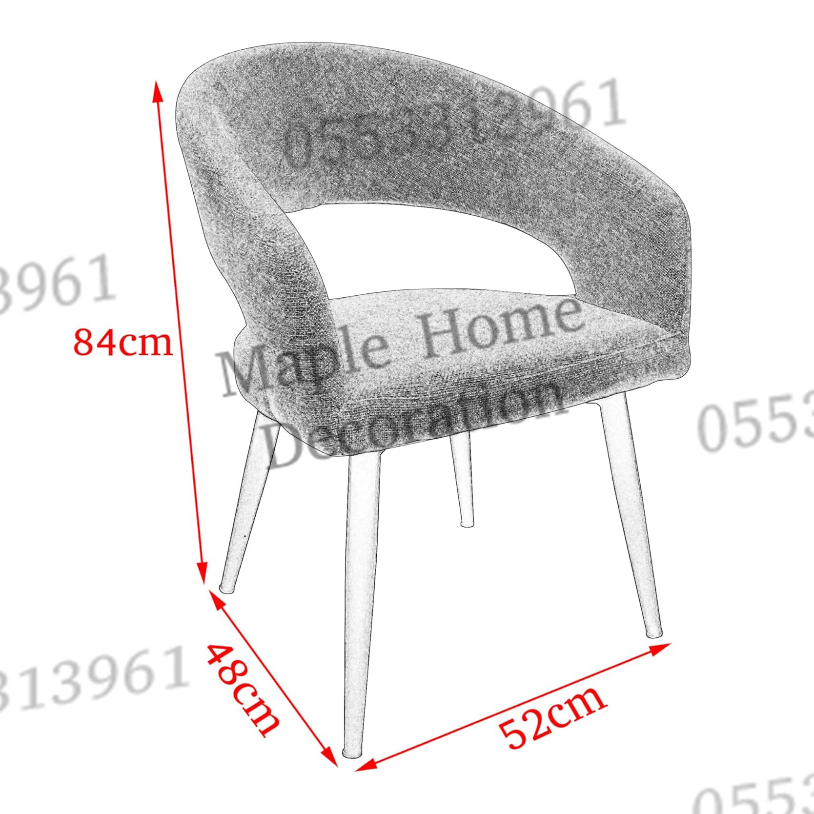 Dining Chairs Velvet Cushion Seat Chair Stainless Steel Golden Legs Dining Room Chair