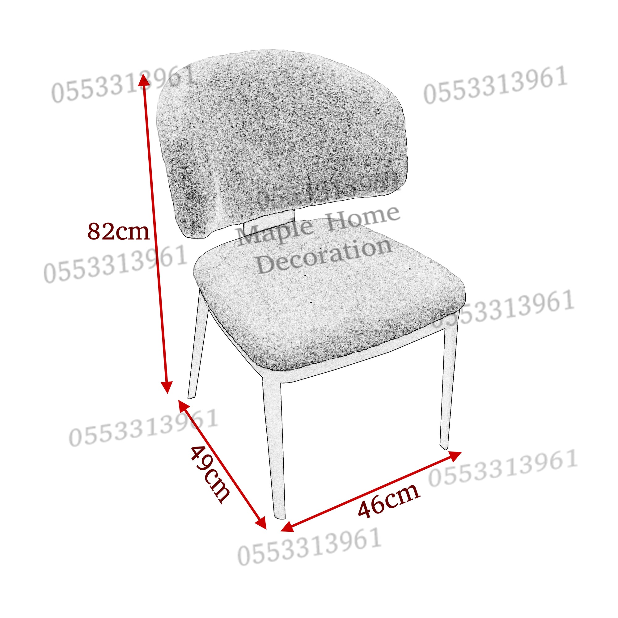 Dining Chairs Velvet Cushion Seat Chair Stainless Steel Golden Legs Dining Room Chair