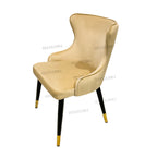 Dining Chairs Velvet Cushion Seat Chair Stainless Steel Golden Legs Dining Room Chair