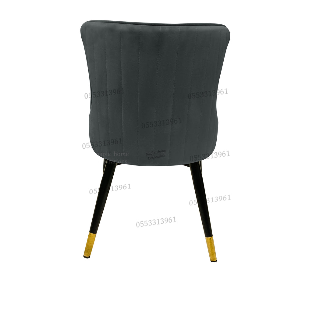 Dining Chairs Velvet Cushion Seat Chair Stainless Steel Golden Legs Dining Room Chair