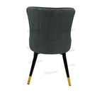 Dining Chairs Velvet Cushion Seat Chair Stainless Steel Golden Legs Dining Room Chair