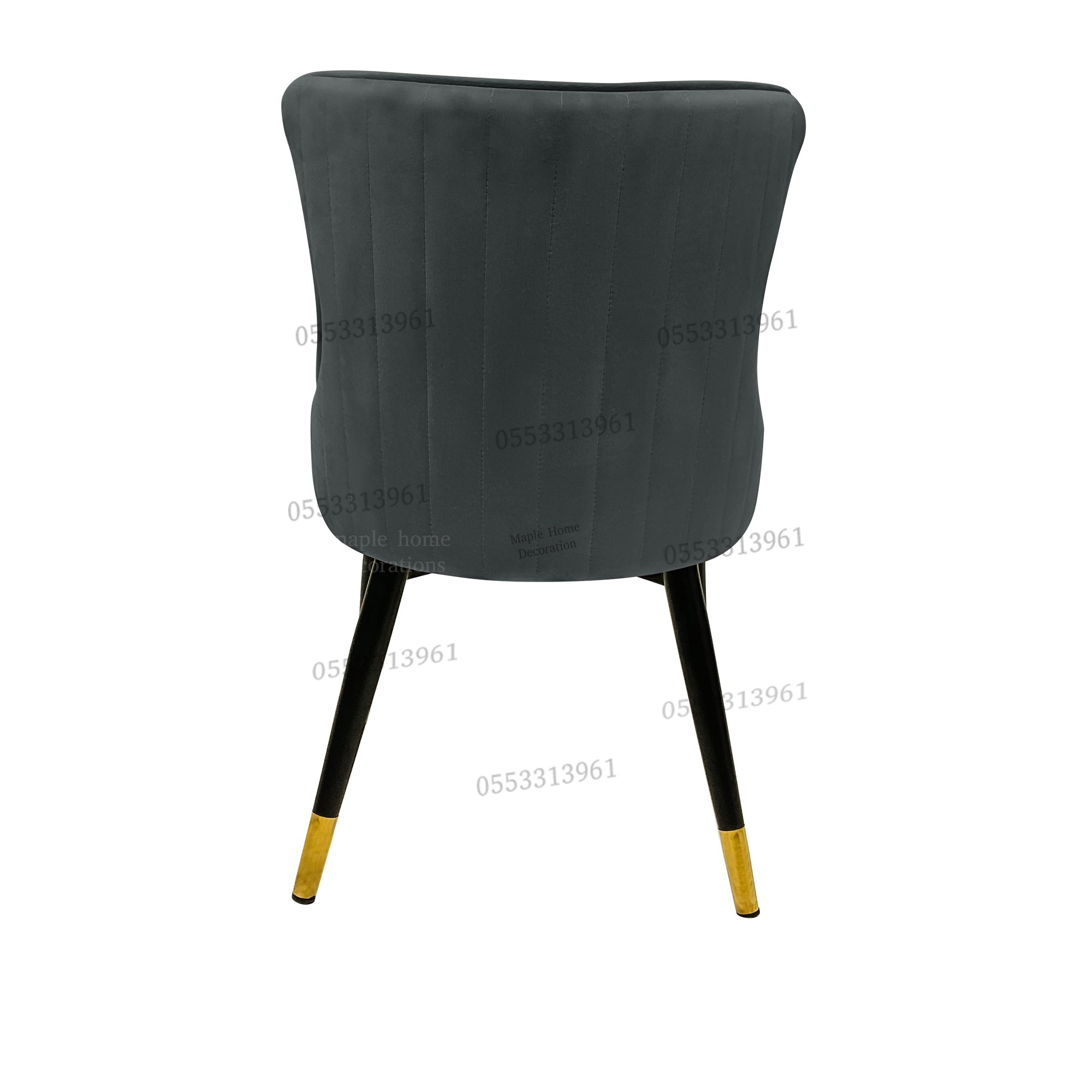 Dining Chairs Velvet Cushion Seat Chair Stainless Steel Golden Legs Dining Room Chair