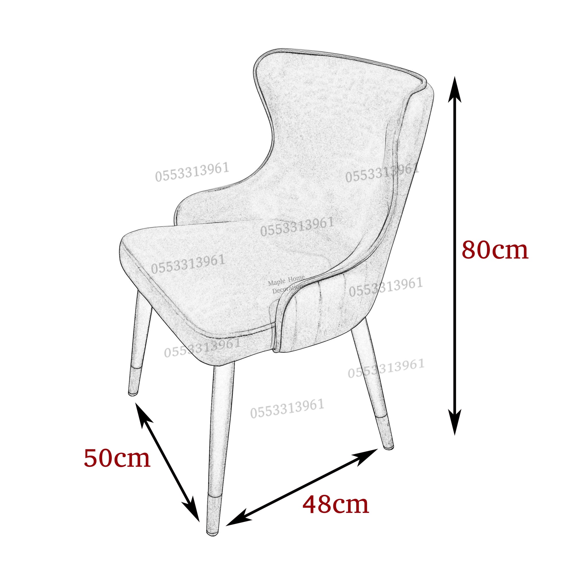 Dining Chairs Velvet Cushion Seat Chair Stainless Steel Golden Legs Dining Room Chair